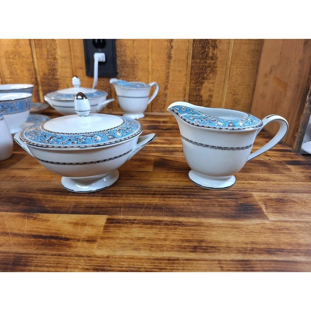 VTG Lot Of 34pc Soup Tea Fine China Sheffield‎ Imperial Deluxe Japan Mythology